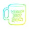 A creative cold gradient line drawing worlds best son mug