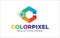 Creative of Color Pixels logo design