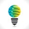 Creative colorful bulb design