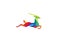 Creative Colorful Gazelle Logo