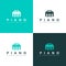 A creative combination of a piano and a job logo. premium logo design inspiration