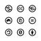 Creative commons public copyright licence marks and icons.