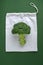 Creative concept of reusable vegetable bags. Environmental and social responsibility. Flat lay. Top View.