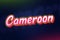 Creative Country Name Cameroon text design