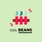 Creative Design Cool Beans Vector Logotype Design