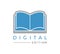 Creative design of digital book edition symbol
