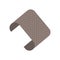 Creative design of sandpaper icon