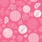 Creative doodle art with differents shapes and textures . Seamless repeat pattern with geometric elements. Collage with circles, s