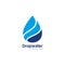 Creative Drop Water Concept Logo Design Template