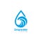 Creative Drop Water Concept Logo Design Template