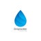 Creative Drop Water Concept Logo Design Template