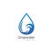 Creative Drop Water Concept Logo Design Template