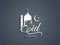 Creative Eid Mubarak text design.