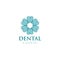 Creative and elegant of flower TOOTH CLINIC logo concept