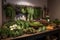creative and eye-catching display of fresh ingredients and herbs