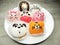 Creative food cakes for child funny animal form set