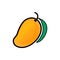 Creative fresh mango illustration
