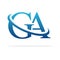 Creative GA logo icon design