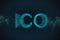 Creative glowing ICO wallpaper