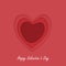 Creative greeting card valentine`s day concept