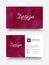 Creative horizontal business or visiting card.