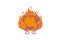 Creative Hot Grilled Fire Chicken Logo