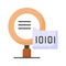 Creative icon of binary search in modern style, ready to use vector