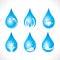 Creative icon in water drop like save water, natural, healthy, fuel concept