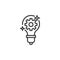 Creative idea innovation line icon