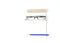 Creative idea Men face with Eyeglasses and blue pencil and Notepad