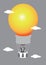 Creative Idea Take Flight Vector Illustration