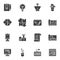 Creative idea vector icons set