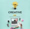 Creative Ideas Imagination inspiration Light Bulb Concept