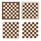 Creative illustration of chess board set isolated on transparent background. Art design checkered, checkerboard, chessboard