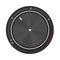 Creative illustration of dial knob level technology settings, music metal button with circular processing isolated on background.