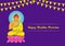 Creative Illustration For Happy Buddha Purnima, Vesak holiday festival background