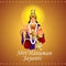 Creative illustration of happy hanuman jayanti greeting card