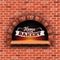 Creative illustration of stone brick, pizza firewood oven with fire isolated on background. Art design home bakery. Abstract