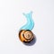 Creative image of cosmetics with snail Concept Facial Body Care with Snail Slime