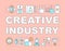 Creative industry word concepts banner