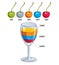 Creative infographics element, 3d wineglass with three layered l