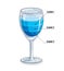 Creative infographics element, 3d wineglass with three layered l