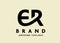 Creative initial bold letter er logo