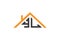 Creative Initial letters YL logo for house or real estate