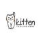 Creative kitten Logo Design Vector Art Logo