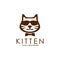 Creative kitten Logo Design Vector Art Logo