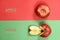 Creative layout made of apple. High resolution photo