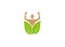 Creative Leaf Spa Person Body Logo