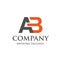 Creative letter AB logo