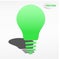 Creative light bulb label vector design